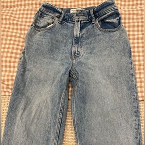 Abercrombie & Fitch 90s straight ultra high rise curve love with slits